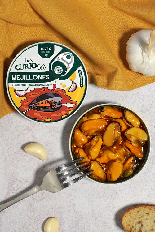 La Curiosa - Moules galiciennes épicées et à l'ail