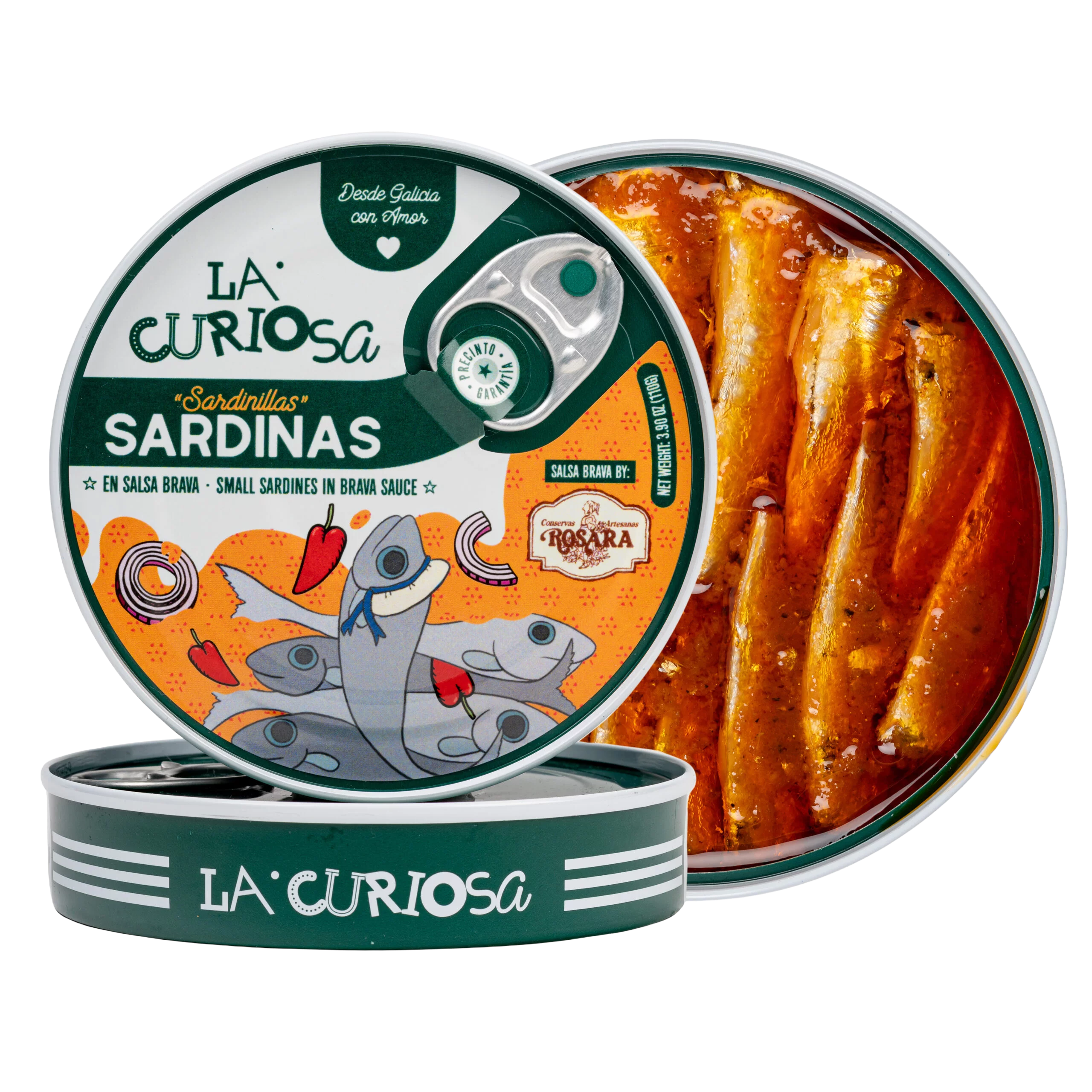 La Curiosa Petites SardInes en Sauce Brava