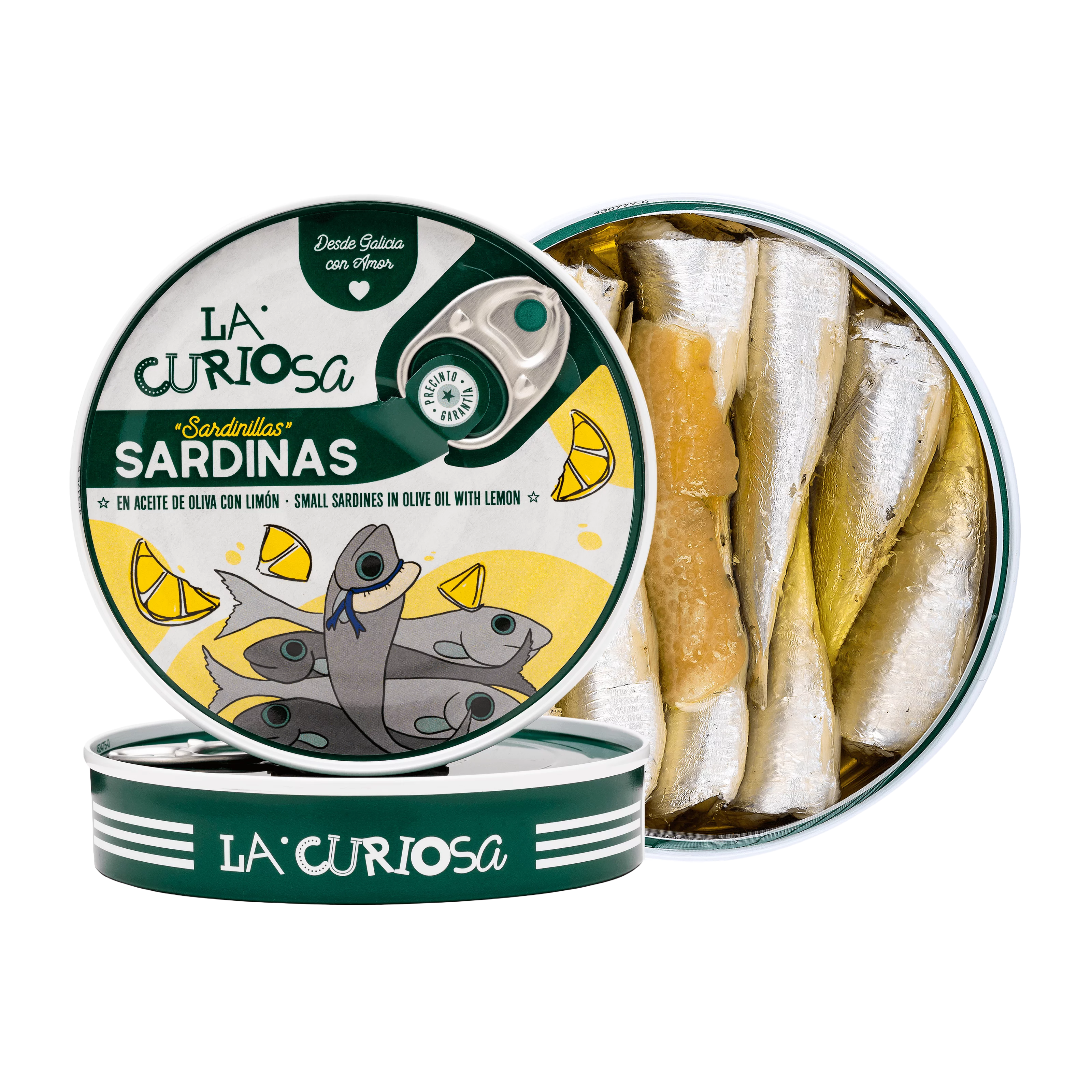 Sardines La Curiosa with lemon