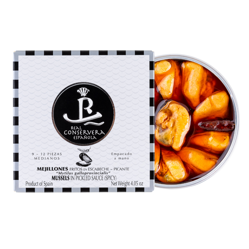 Real Conservera Espanola - Moules en sauce marinée escabeche - Sélection 1920