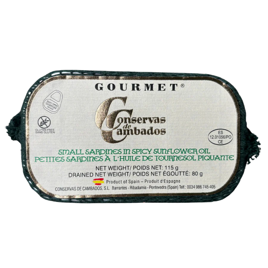 Conservas Cambados Gourmet - Spicy Small Sardines in Sunflower Oil