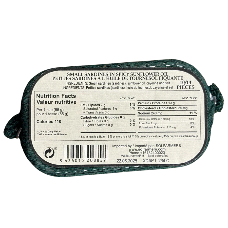 Conservas Cambados Gourmet - Spicy Small Sardines in Sunflower Oil