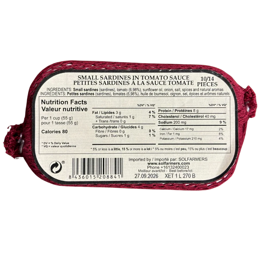 Conservas Cambados Gourmet - Small Sardines in Tomato Sauce